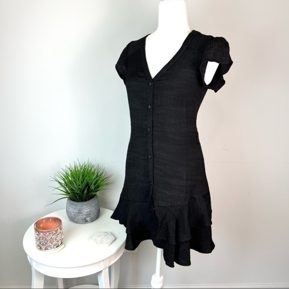 1. State Womens Asymmetrical Ruffle Fit & Flare Dress size 2 - Picture 1 of 11